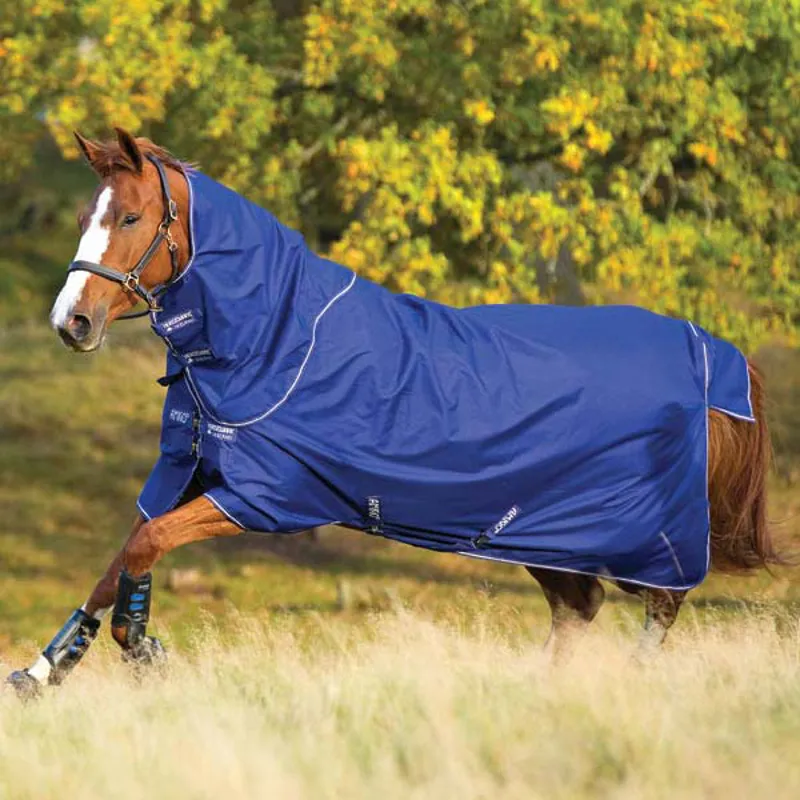 Horseware Amigo Hero 6 Lite Plus Turnout Rug - Atlantic Blue/Blue/Ivory